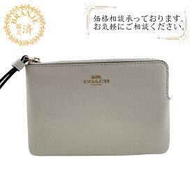 COACH コーチ 58032 リストレット カードケース コインケース マディソンロゴ ポーチ 小物入れ ホワイト