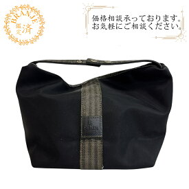 FENDI フェンディ BR3629 FENDI ポーチ アクセサリー マルチ ストライプ 鞄 ブランド ペカン ハンドバッグ バッグ カバン ブランド ブラック