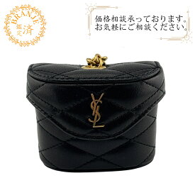 SAINT LAURENT PARIS サンローランパリ BRS823952 YSLロゴ ポーチ 小物入れ ブラック