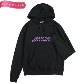 ＼4/17 昼12時まで★割引セール実施中／【中古】[美品] アンダーカバー/UNDERCOVER P.A.M. パム プリント プルオーバー パーカー トップス フーディー カジュアル OTZ4803 メンズ 秋冬 長袖 黒 紫 L アンダーカバー パーカー★61DC49