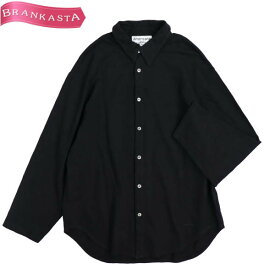 ＼3/31 23:59迄★20％OFFクーポン対象／【中古】アメリカーナ/Americana シャツ トップス ブラウス メンズ 春秋 長袖 コットン100％ カットソー 黒 M アメリカーナ シャツ★61CC46