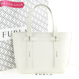 ＼4/21 23:59迄 ★10％OFFクーポン対象／【中古】[定価6.1万] フルラ/FURLA Furla Giove フルラジョベ S トートバッグ 鞄 レディース ショルダーバッグ 2way レザー 本革 アイボリー Marshmallow フルラ バッグ★62BC61