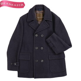 ＼3/28 23:59迄★60％OFFクーポン対象／【中古】マッキントッシュ/MACKINTOSH ピーコート Pコート アウター メンズ 秋冬 ウール100％ ダブル 長袖 テーラード ネイビー 38 M マッキントッシュ コート★51JJ25