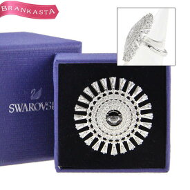 ＼4/24 9:59迄 ★20％OFFクーポン対象／【中古】[美品]スワロフスキー/SWAROVSKI SPARKLING DANCE DIAL UP スパークリングダイアルアップ リング指輪 アクセサリー指環 ダンシングストーン クリスタル 14号 シルバー ♯55 スワロフスキー 指輪★62AB12