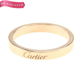 ＼6/4 20時スタート通常の20％OFF／【中古】[美品・定価17.2万] カルティエ/Cartier C ドゥ カルティエ ウェディング リング 結婚指輪 アクセサリー指環ジュエリー K18PG ピンクゴールド 17号相当 ♯57 カルティエ リング 指輪★62CA22