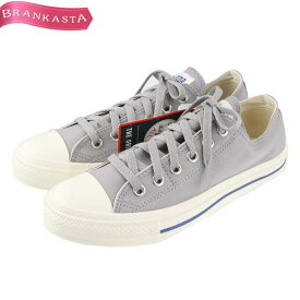 ＼期間限定セール★4/29 昼12時迄お買い物マラソン／【中古】[未使用 定7千] コンバース/CONVERSE オールスターCLスリップOX ALL STAR CL SLIP OX スニーカー ユニセックス スリッポン 2way ローカット キャンバス グレー白青 JP25 US6.5 25cm コンバース スニーカー★62DA93