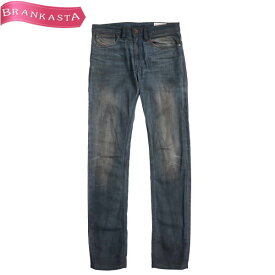 ＼4/24 9:59迄 ★60％OFFクーポン対象／【中古】[美品] ディーゼル/DIESEL ジーンズ デニム パンツ ボトムス メンズ 春夏秋冬 SHIONER スリムスキニー ユーズド加工 グレー系 ブルー系 26 XS ディーゼル パンツ★51EB35