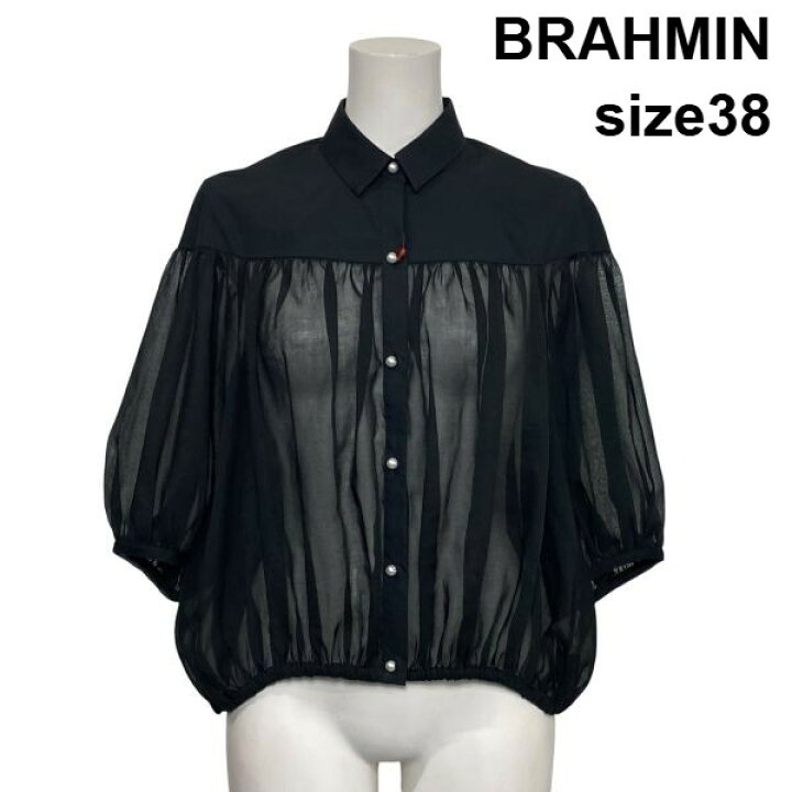 楽天市場】【中古】ブラーミン BRAHMIN シアー切替ブラウス シャツ 七 