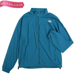 ＼6/4 20時～楽天スーパーセール 通常の40％OFF+ポイント2倍 期間限定／【中古】ザノースフェイス/THE NORTH FACE スワローテイルジャケット スタンドカラー アウタートップス NP11017 メンズ 春秋 ロゴ 長袖 ピーコックブルー系 L ノースフェイス ジャケット★61DN57