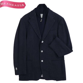 ＼通常の★50％OFF半額以下★4/29 昼12時まで お買い物マラソン／【中古】コルネリアーニ/CORNELIANI テーラードジャケット オフィス通勤トップスアウター メンズ 秋冬 2WAY IDジャケット 長袖 メリノウール ニット 紺 48 M コルネリアーニ ジャケット★51LG14