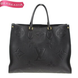 ＼6/4 20時スタート通常の10％OFF+ポイント2倍 期間限定セール／【中古】[定49万]ルイヴィトン/LOUIS VUITTON モノグラムアンプラント オンザゴーGM トートバッグ 鞄 M44925 レディース ノワール ルイ・ヴィトン ビトン ルイビトン ヴィトンバッグ バッグ★04DA02