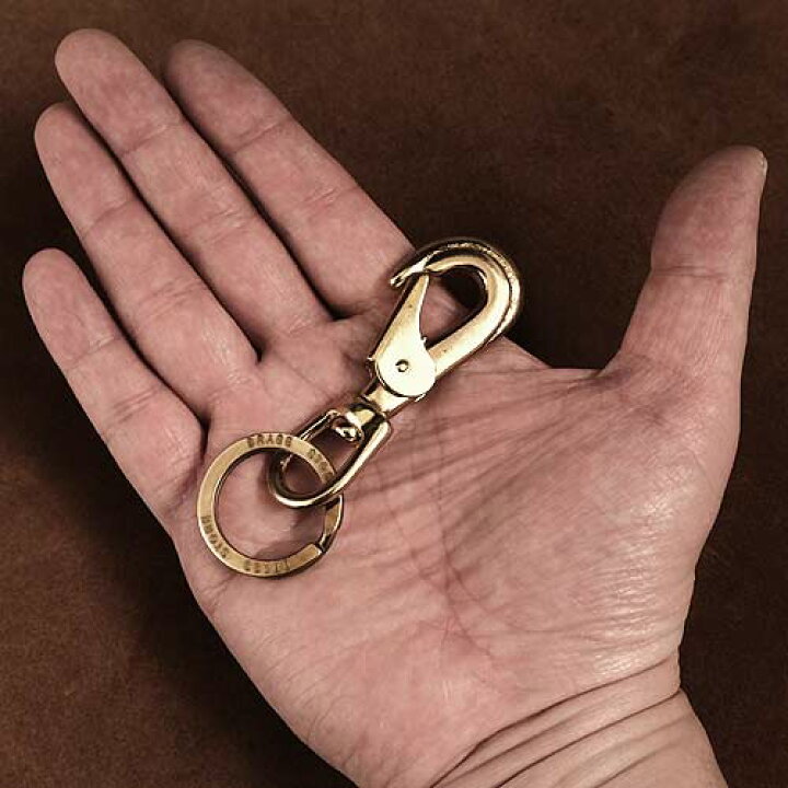 楽天市場 Brass Store ブラスストア 真鍮 ナスカンキーホルダー 大サイズ オリジナルリング 真鍮 カラビナ ブラス 強い メンズ レディース 小物 雑貨 鍵 収納 二重リング ダブルリング キーフック ゴールド 真鍮雑貨 Brass Store