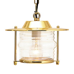 【在庫限り】 GORIKIISLAND P2058 CL≫ペンダントライト ダイニング キッチン マリンランプ クリアガラス 大型 真鍮製 天付け ダクトレール おしゃれ カフェ風 高級 室内用 白熱 1灯 付属 イタリア