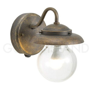 GORIKIISLAND BR1771 AN BU LE SL【人感センサー付】≫ブラケット ウォール ポーチ ライト マリンランプ 泡入りクリアガラス 小型 真鍮製 壁付け 直接結線 おしゃれ レトロ 防滴 屋外(軒下) 室内 ビス