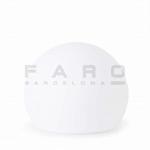 FARO BARCELONA BALDA-P White special lamp≫ボール型 球体 ポータブル ガーデン ムーン ライト 屋外照明 アウトドア 直径40cm スモールサイズ 置き型 コンセントコード式 おしゃれ モダン シンプル スタ