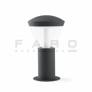 FARO BARCELONA SHELBY LED Dark grey beacon h32.5cm≫ガーデン アプローチ ポーチ ポールライト 屋外 テラス 照明 外灯 門灯 間接照明 置き型 直接結線 おしゃれ モダン シンプル スタイリッシュ 防雨 IP65