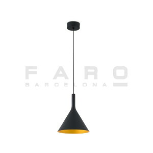 FARO BARCELONA PAM-G LED Black and gold pendant lamp⎺Ɩ@y_gCg@݂艺@_CjO@rO@Lb`p Vt ڌ @_@Vv@X^CbV@k