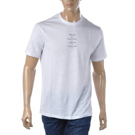 アルマーニエクスチェンジ A|X ARMANI EXCHANGE クルーネックTシャツ 半袖 メンズ ブランド 3LZTAJ ZJ9EZ ホワイト