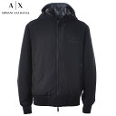 アルマーニエクスチェンジ A|X ARMANI EXCHANGE メンズ ナイロンジャケット 6LZB11 ZNICZ ブラック リバーシブル フーディ ジャケット アウター ブランド