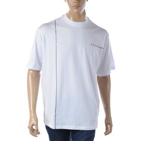 アルマーニエクスチェンジ A|X ARMANI EXCHANGE Tシャツ メンズ ブランド クルーネック 3RZMBD ZJCDZ ホワイト