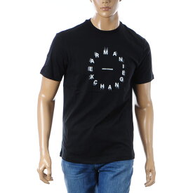 アルマーニエクスチェンジ A|X ARMANI EXCHANGE Tシャツ メンズ ブランド 半袖 クルーネック 3DZTBJ ZJ9TZ ブラック 2024春夏新作