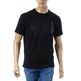 アルマーニエクスチェンジ A|X ARMANI EXCHANGE Tシャツ メンズ ブランド 半袖 クルーネック 3DZTBK ZJ9TZ ブラック 2024春夏新作