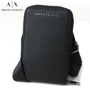 アルマーニエクスチェンジ ARMANI EXCHANGE ショルダーポーチ メンズ XM000863 AF13924 斜め掛け クロスボディ ショルダーバッグ A|X AX ロゴ 軽量 コンパクト シンプル おしゃれ ブランド ブラック ギ