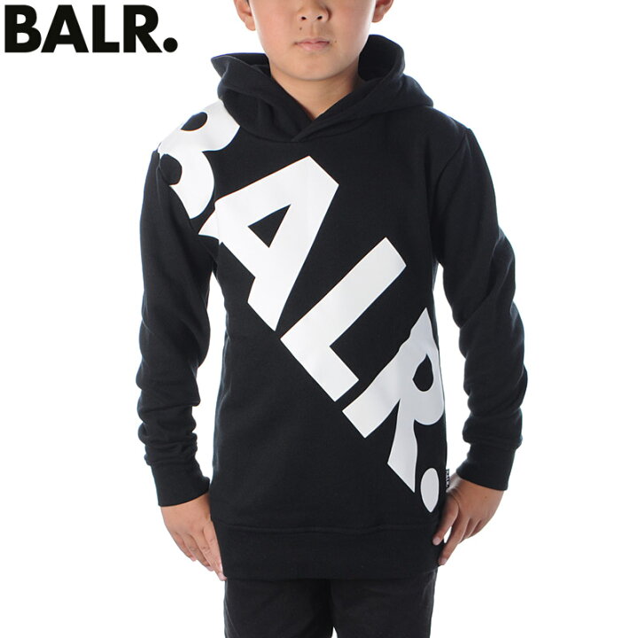 楽天市場 ボーラー Balr パーカー スウェット プルオーバー ブランド キッズ Tilted Logo Hoodie Kids B ブラック Bravas