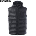 バーバリー BURBERRY バーバリー LOXHILL ダウンベスト メンズ アウター 8041031 ブラック フーデッド ロゴパッチ 軽量 キルティング ベスト ジレ 秋冬 防寒 カジュアル スポーティ
