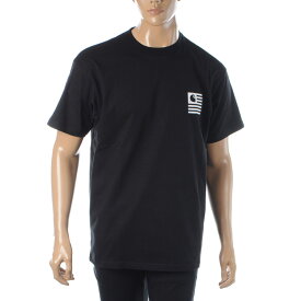 カーハート Carhartt WIP Tシャツ 半袖 クルーネック メンズ S/S WAVY STATE T-SHIRT I029011 ブラック