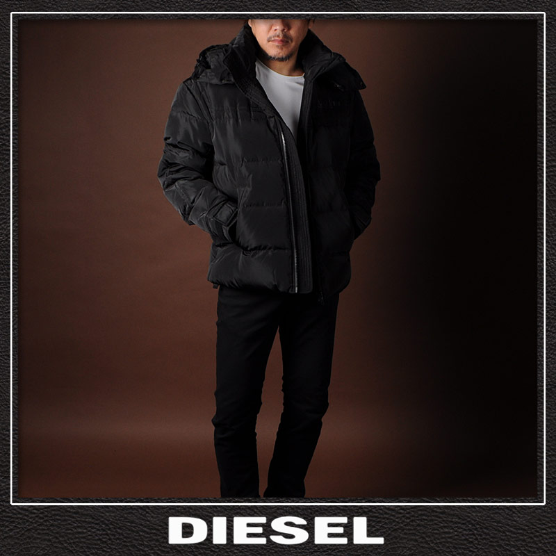 ディーゼル DIESEL ダウンジャケット メンズ アウター ブルゾン ブランド W-RUSSELL A00555-0HAVA ブラック |  BRAVAS