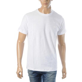 ディーゼル DIESEL Tシャツ 半袖 クルーネック メンズ T-TARRIS-NEW2 A00402-0QAQU ホワイト