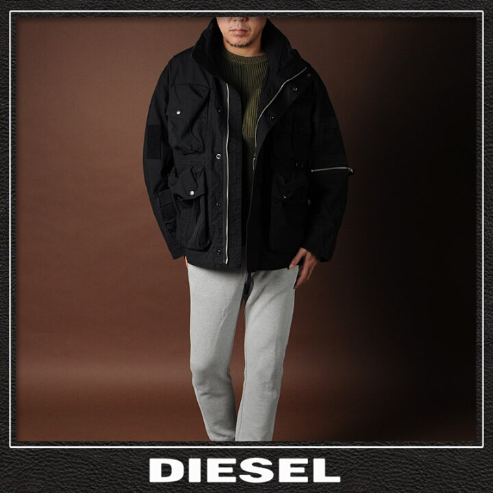 ディーゼル 物臭 アウター ミリタリージャケット 