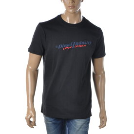 ディーゼル DIESEL クルーネックTシャツ 半袖 メンズ ブランド T-DIEGOR-IND A03741-0PITA ブラック