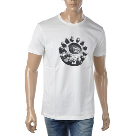 ディーゼル DIESEL クルーネックTシャツ 半袖 メンズ ブランド T-DIEGOR-C1 A03774-0TDAN ホワイト
