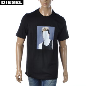 ディーゼル DIESEL クルーネックTシャツ 半袖 メンズ ブランド T-JUST-C2 A03803-0BEAF ブラック
