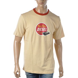ディーゼル DIESEL クルーネックTシャツ 半袖 メンズ ブランド T-JUST-C12 A03839-0EFAN ベージュ