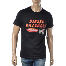 ディーゼル DIESEL クルーネックTシャツ 半袖 メンズ ブランド T-DIEGOR-C7 A03842-0HAYU ブラック
