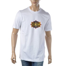 ディーゼル DIESEL クルーネックTシャツ 半袖 メンズ ブランド T-JUST-C13 A03843-0HAYU ホワイト