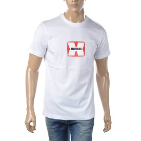 ディーゼル DIESEL クルーネックTシャツ 半袖 メンズ ブランド T-DIEGOR-K47 A03848-0GRAI ホワイト