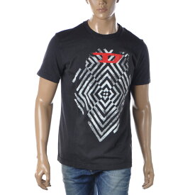 ディーゼル DIESEL クルーネックTシャツ 半袖 メンズ ブランド T-DIEGOR-C16 A05257-0TDAN ブラック