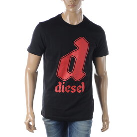 ディーゼル DIESEL Tシャツ メンズ ブランド クルーネック T-DIEGOR-K54 A08681-0GRAI ブラック