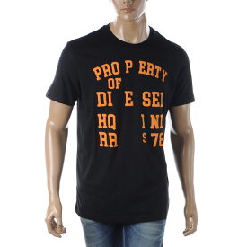 ディーゼル DIESEL Tシャツ メンズ ブランド クルーネック T-DIEGOR-K59 A08689-0GRAI ブラック