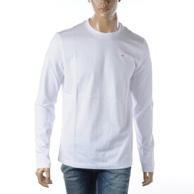 ディーゼル DIESEL Tシャツ メンズ 長袖 T-DIEGOR-LS-MICRODIV A08014-0HFAX ホワイト