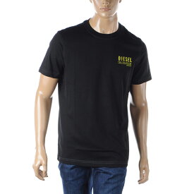 ディーゼル DIESEL Tシャツ メンズ ブランド T-DIEGOR-K72 A12500-0GRAI 半袖 クルーネック ブラック 2024春夏新作