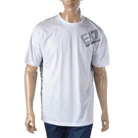 エンポリオアルマーニ EA7 EMPORIO ARMANI クルーネックTシャツ 半袖 メンズ ブランド 3LPT34 PJ02Z ホワイト