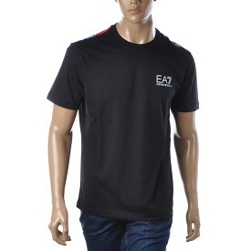 エンポリオアルマーニ EA7 EMPORIO ARMANI クルーネックTシャツ 半袖 メンズ ブランド 3LPT65 PJ7CZ ブラック