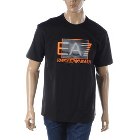エンポリオアルマーニ EA7 EMPORIO ARMANI Tシャツ メンズ ブランド クルーネック 半袖 3RPT02 PJNUZ ブラック