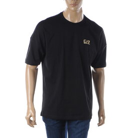 エンポリオアルマーニ Tシャツ EA7 EMPORIO ARMANI メンズ ブランド クルーネック 半袖 3RPT12 PJLBZ ブラック