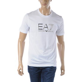 エンポリオアルマーニ EA7 EMPORIO ARMANI クルーネック Tシャツ メンズ ブランド 半袖 3RPT71 PJM9Z ホワイト